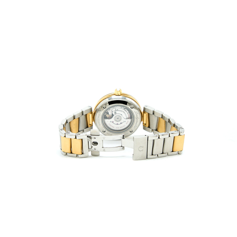 Omega De Ville Ladymatic Co-Axial Chronometer 34 MM Yellow Gold Steel Model: 425.25.34.20.55.003