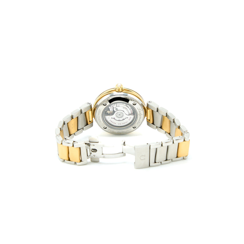 Omega De Ville Ladymatic Co-Axial Chronometer 34 MM Yellow Gold Steel Model: 425.25.34.20.55.003