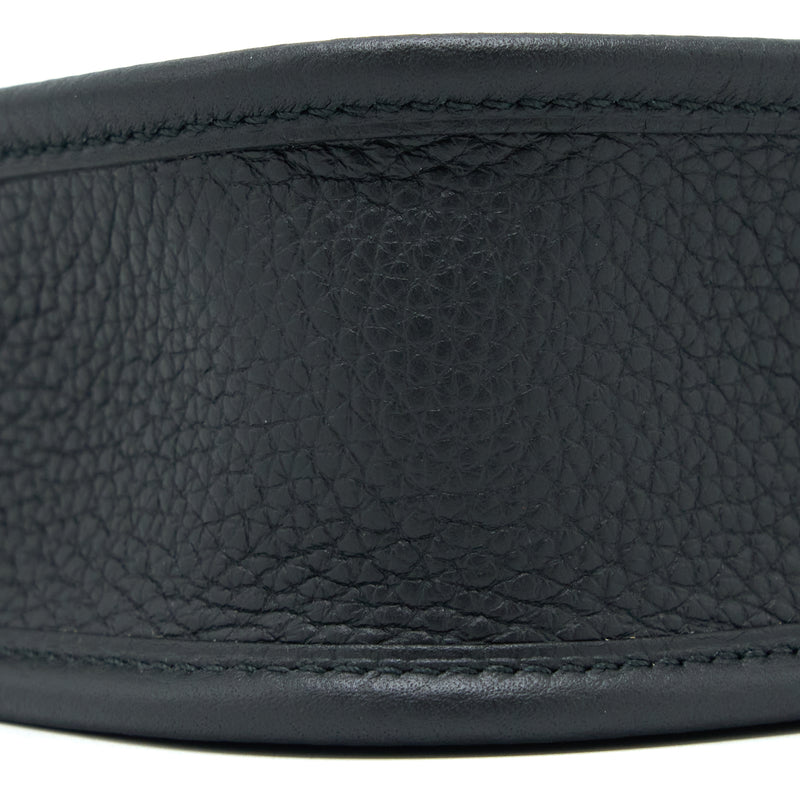 Hermes Mini Evelyn Clemence Black SHW Stamp B