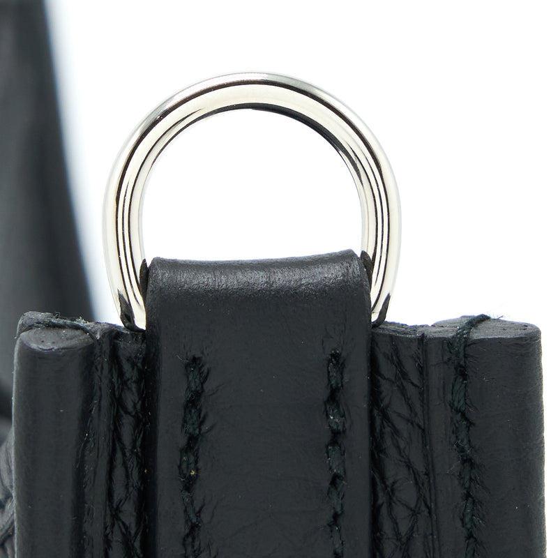 Hermes Mini Evelyn Clemence Black SHW Stamp B