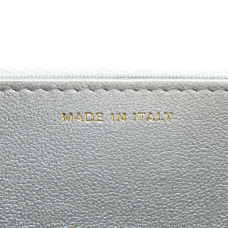 Chanel 23P Top Handle Wallet on Chain Calfskin White/Multicolour Brushed GHW (Microchip)