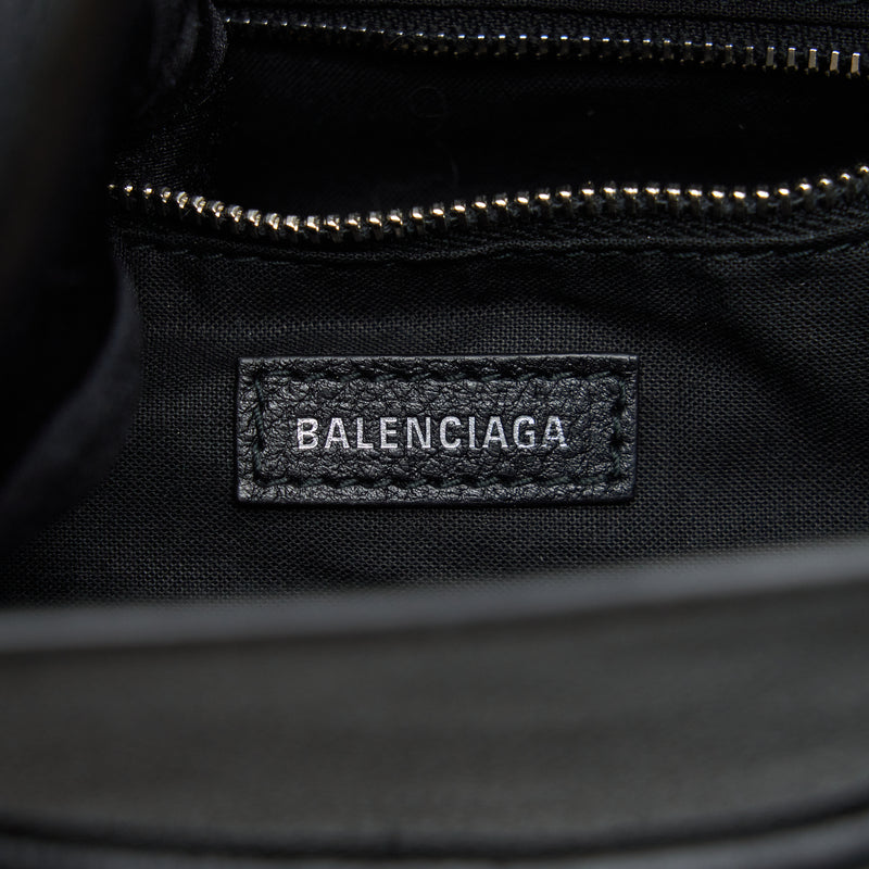 Balenciaga Top Handle Shopping Tote Bag Calfskin Black SHW