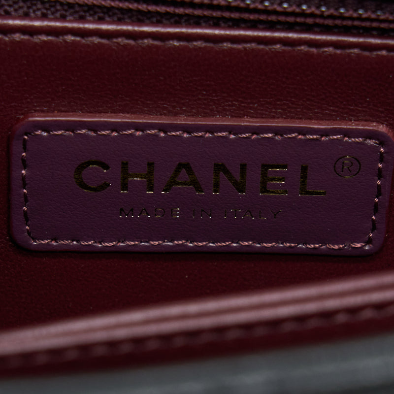 Chanel Small Coco Handle Caviar Black LGHW (Microchip).