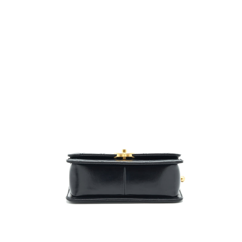 Chanel 21A Gold Crush Flap Bag Calfskin Black GHW (Microchip)