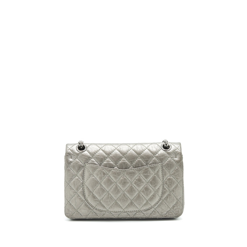 Chanel Small reissue 2.55 225 Double Flap Bag silver grey