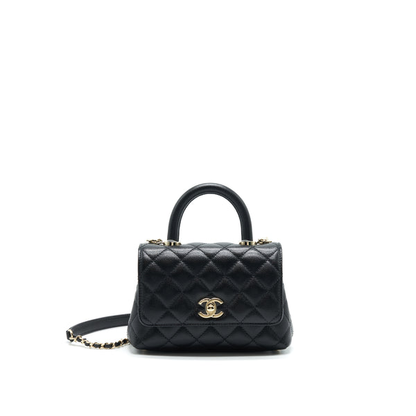 CHANEL EXTRA MINI COCO HANDLE BLACK LGHW