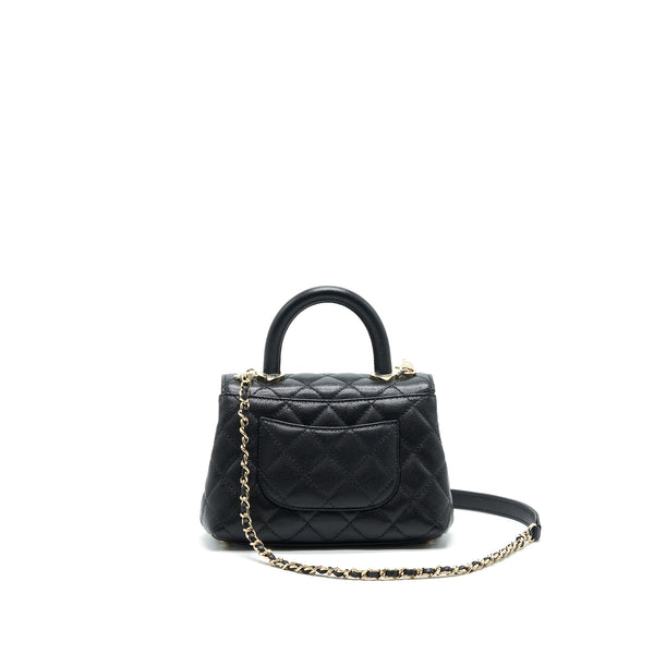 CHANEL EXTRA MINI COCO HANDLE BLACK LGHW