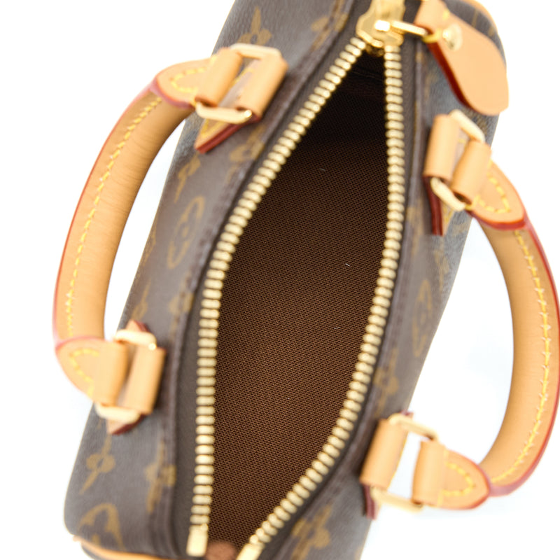 Louis Vuitton Nano Speedy Monogram Canvas GHW (New Version)