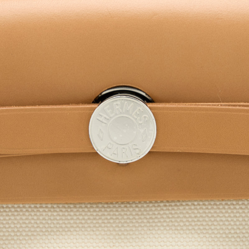 Hermes Herbag 31 Canvas Multicolour SHW Stamp Square Q