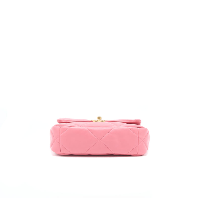 Chanel Small 19 Bag Lambskin Pink Multicolour Hardware (Microchip)