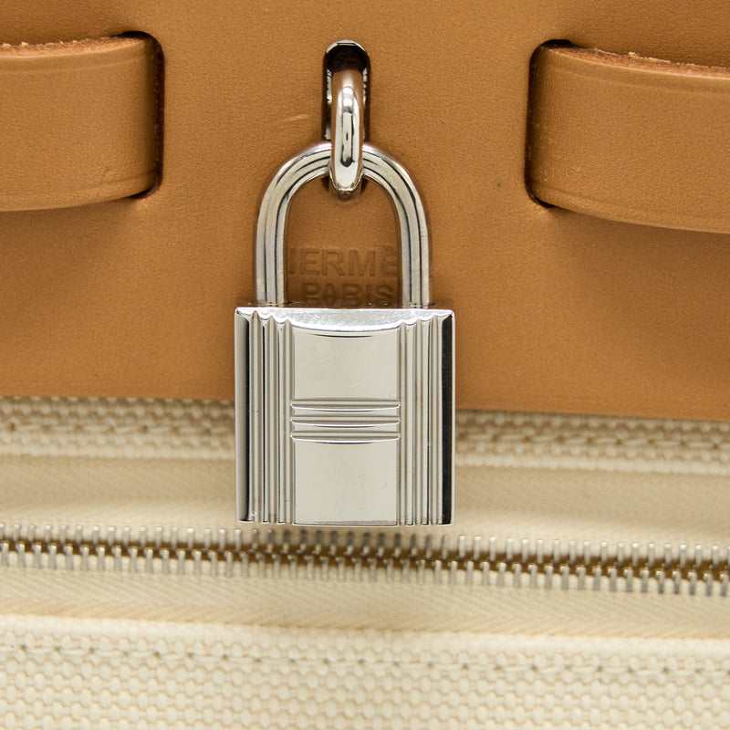 Hermes Herbag 31 Canvas Multicolour SHW Stamp Square Q