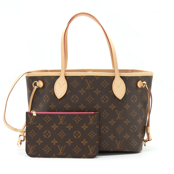 Louis Vuitton Montaigne MM Monogram Canvas Brown Leather ref