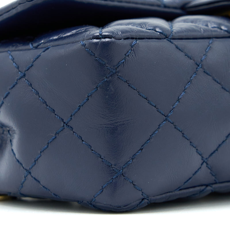Chanel 2.55 Reissue Mini Waist Belt Bag Aged Calfskin Navy GHW