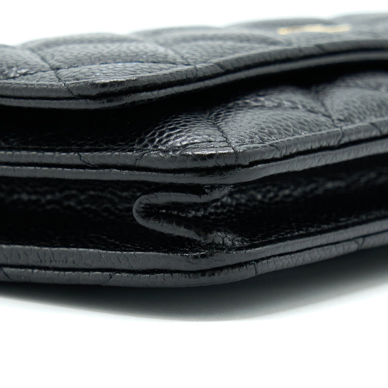 Chanel Classic Wallet On Chain Caviar Black GHW