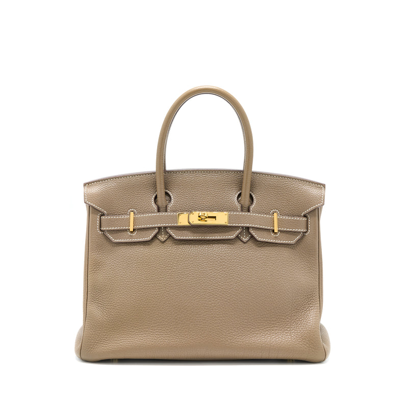 Hermes Birkin 30 Togo Etoupe GHW Stamp Square O
