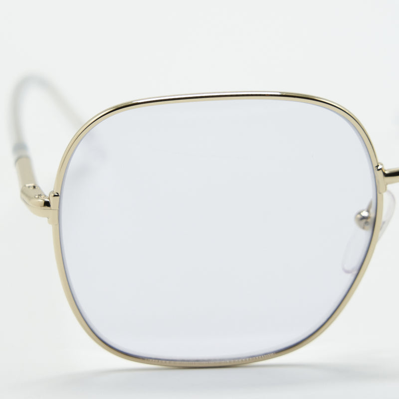 Prada Frame Glasses Silver Tone