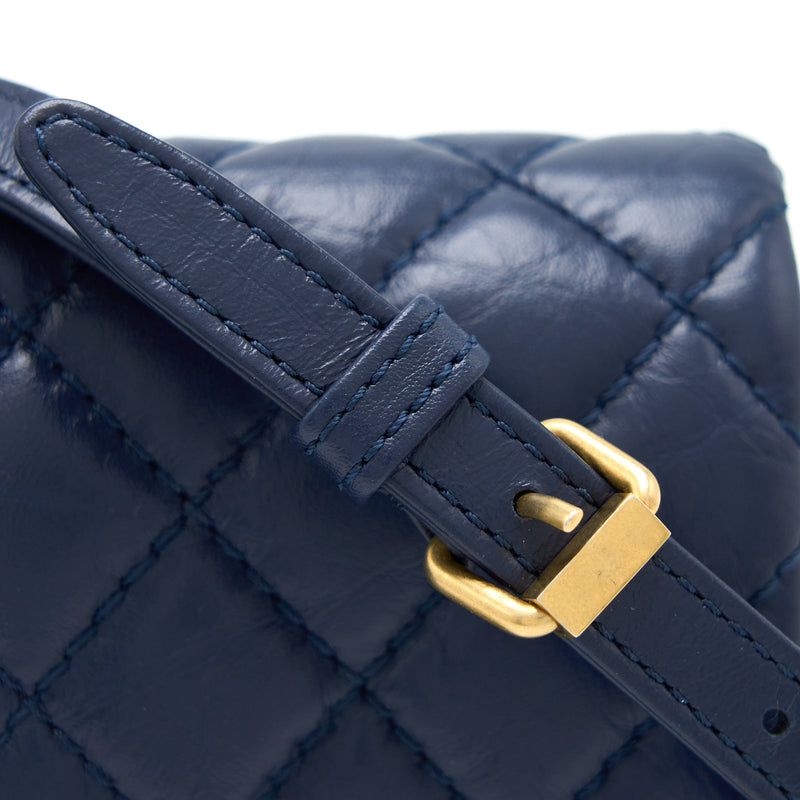 Chanel 2.55 Reissue Mini Waist Belt Bag Aged Calfskin Navy GHW