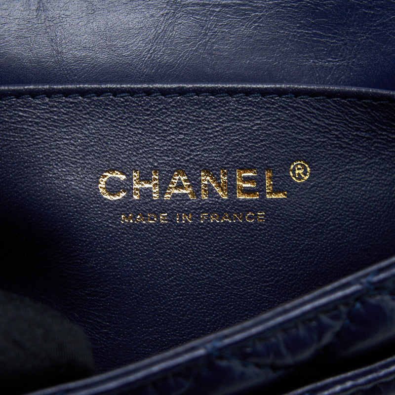 Chanel 2.55 Reissue Mini Waist Belt Bag Aged Calfskin Navy GHW
