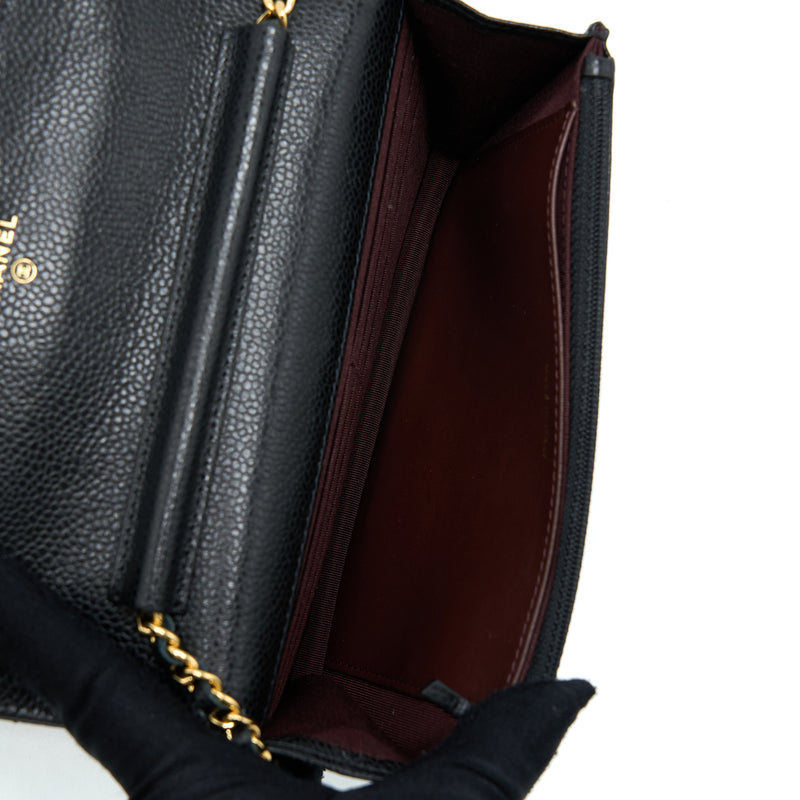 Chanel Classic Wallet On Chain Caviar Black GHW