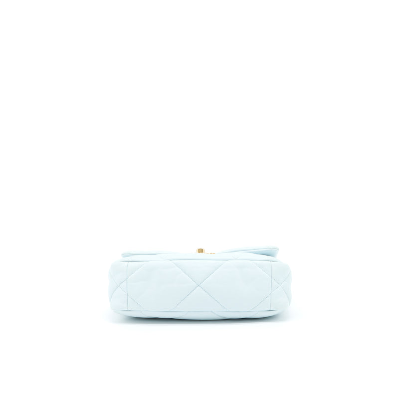 Chanel Small 19 Bag Lambskin Light Blue Multicolour Hardware (Microchip)