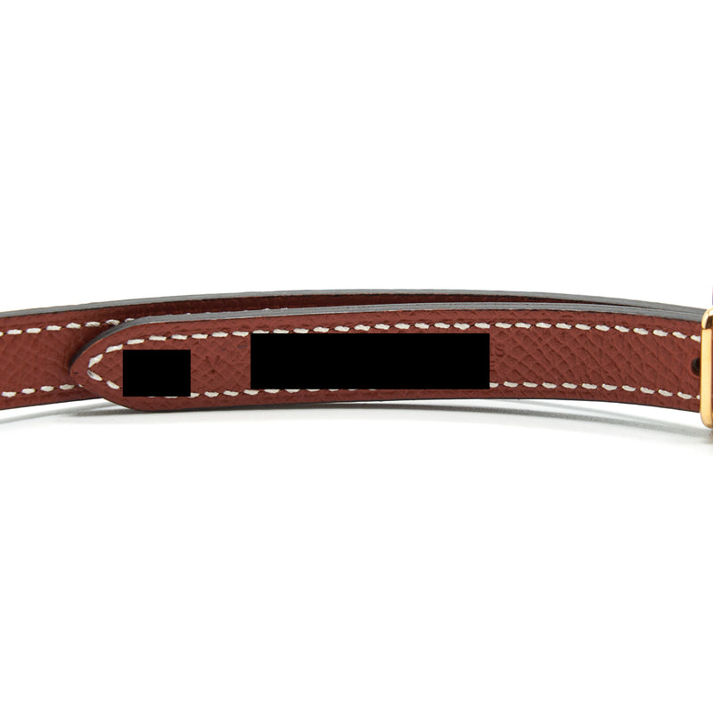 Hermes Size75 Focus Belt Bucket Reversible Leather Belt 13mm
