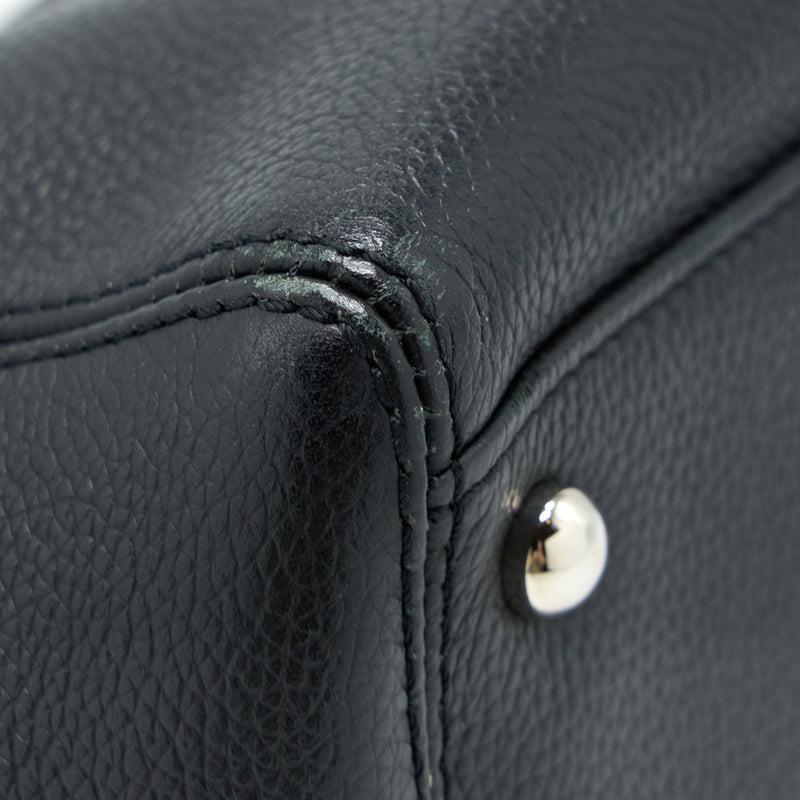 Chanel Cerf Tote Bag Grained Calfskin Black SHW