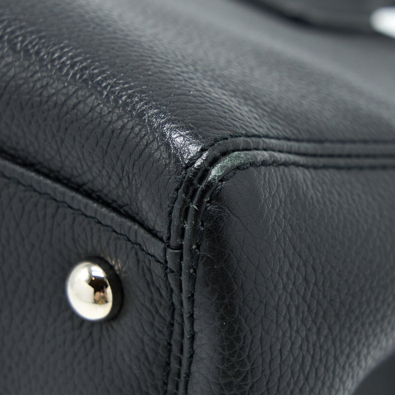 Chanel Cerf Tote Bag Grained Calfskin Black SHW