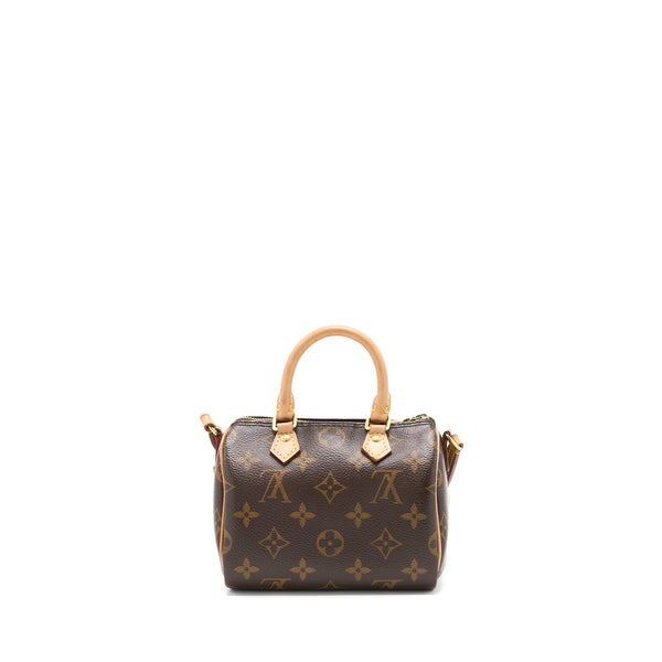 Louis Vuitton Nano Speedy Monogram Canvas GHW