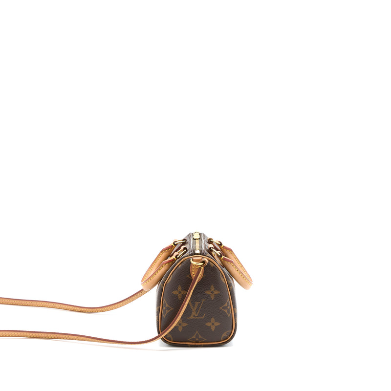 Louis Vuitton Nano Speedy Monogram Canvas GHW