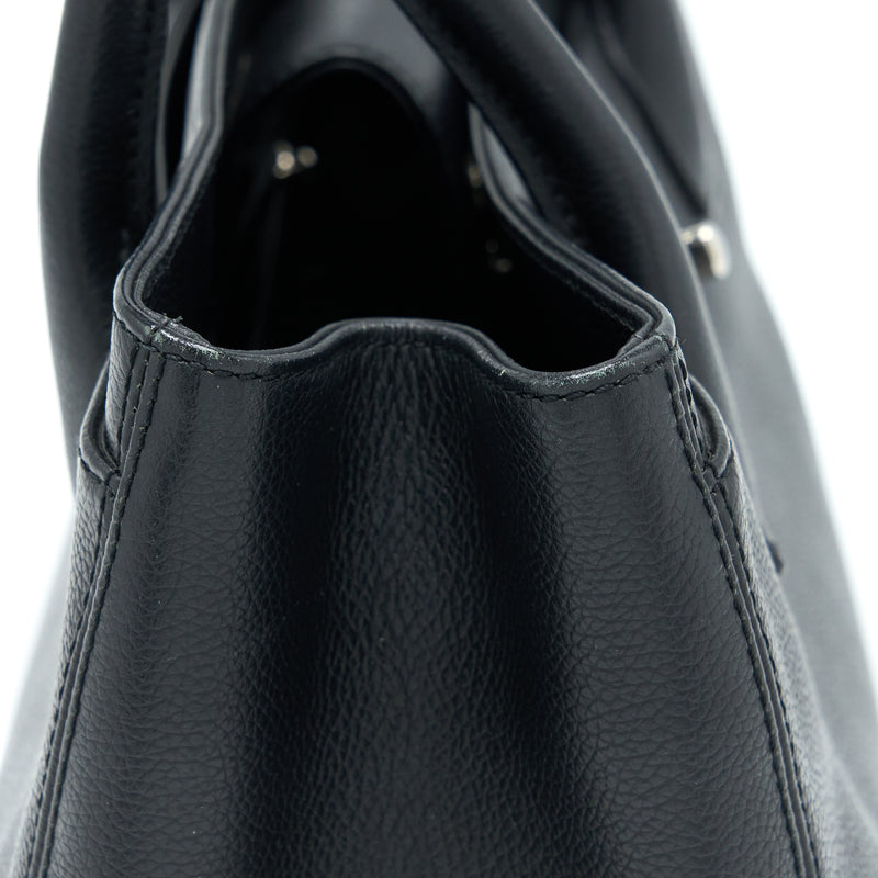 Chanel Cerf Tote Bag Grained Calfskin Black SHW