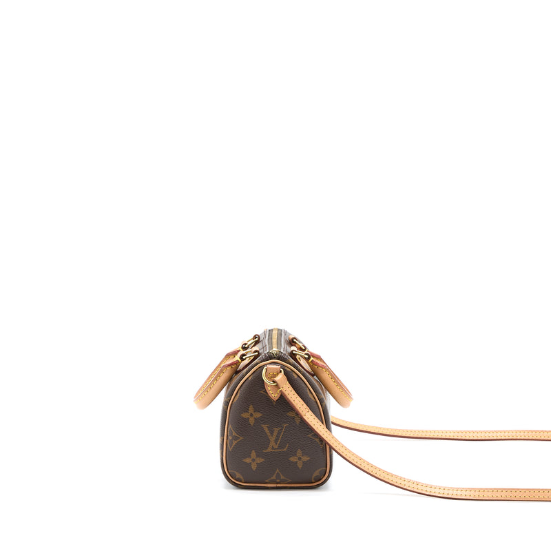 Louis Vuitton Nano Speedy Monogram Canvas GHW