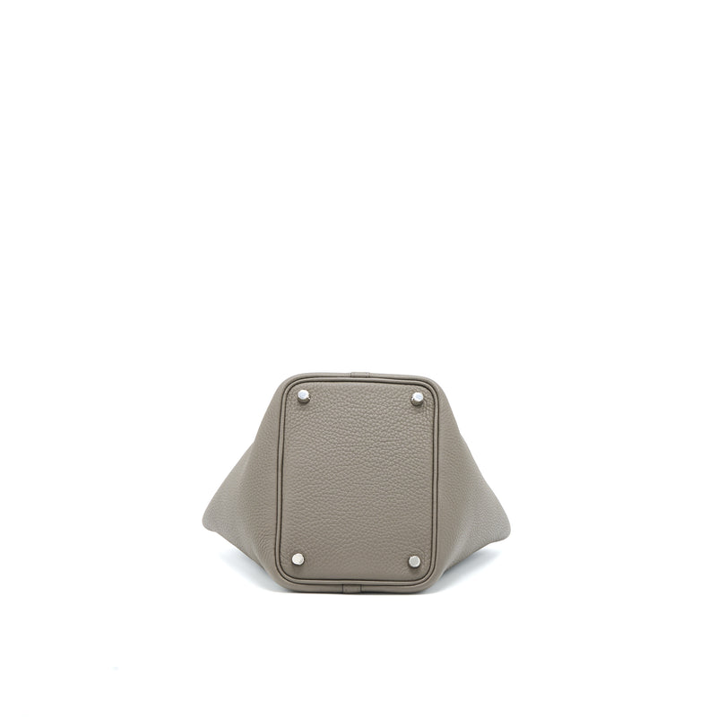 Hermes Picotin 18 Clemence Gris Etain SHW Stamp Y