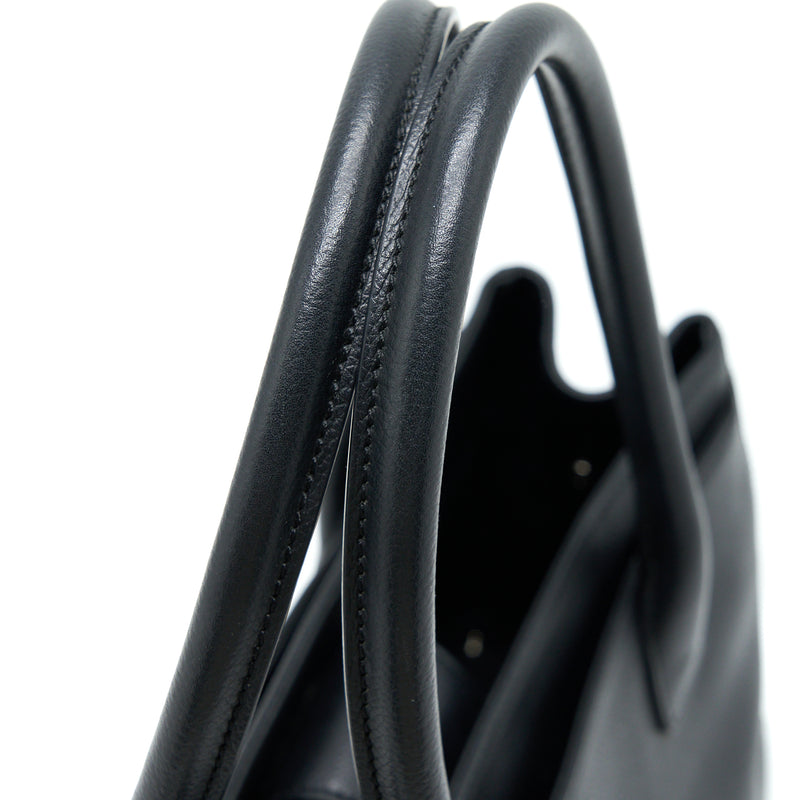 Chanel Cerf Tote Bag Grained Calfskin Black SHW