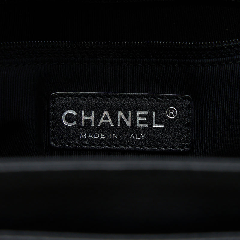 Chanel Cerf Tote Bag Grained Calfskin Black SHW