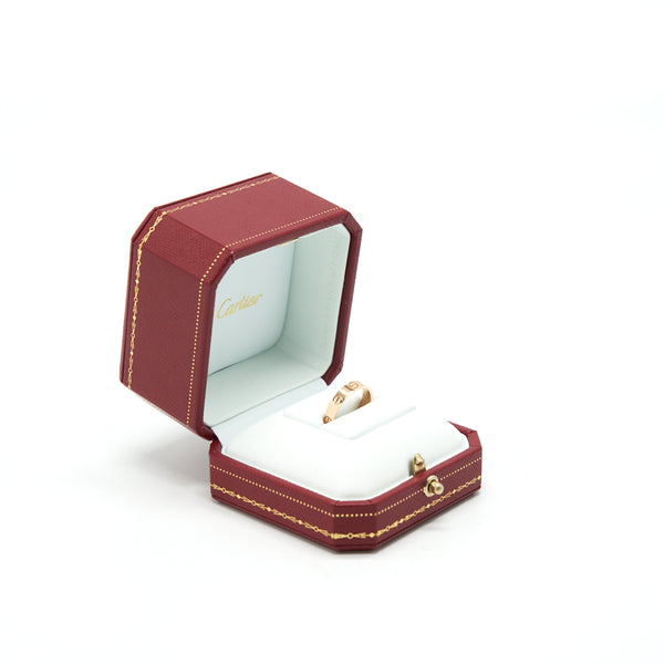 CARTIER LOVE RING ROSE GOLD SIZE 51