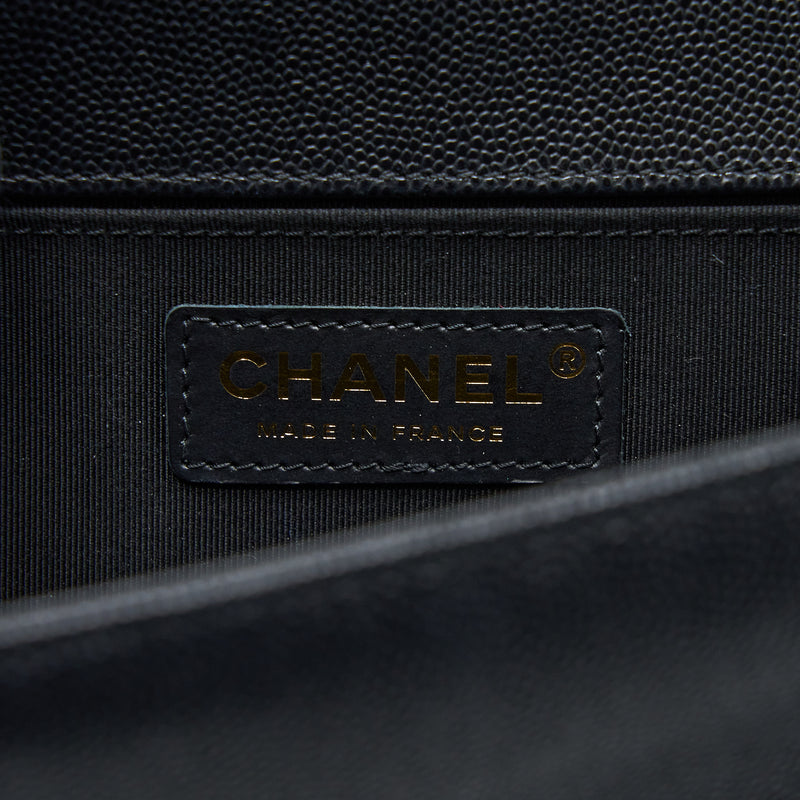 Chanel Medium Boy Bag Caviar Black GHW