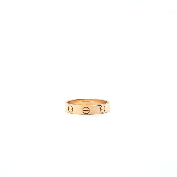 CARTIER LOVE RING ROSE GOLD SIZE 51