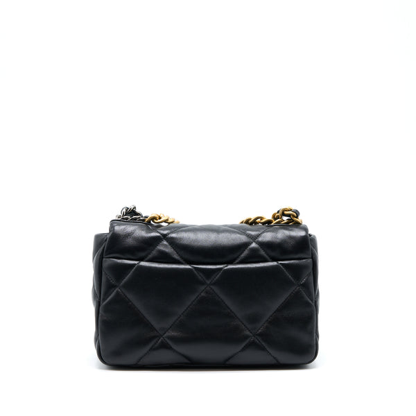 Chanel Small 19 Bag Lambskin Black Multicolour Hardware (Microchip)