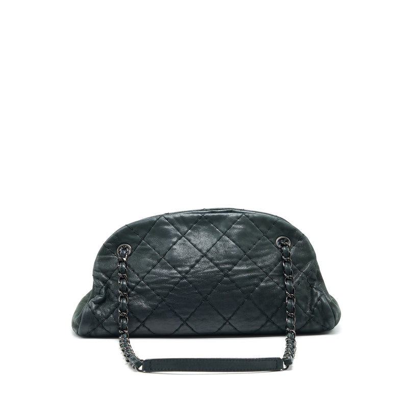 CHANEL JUST MADEMOISELLE BOWLING BAG QUILTED LEATHER IN BLACK BHW