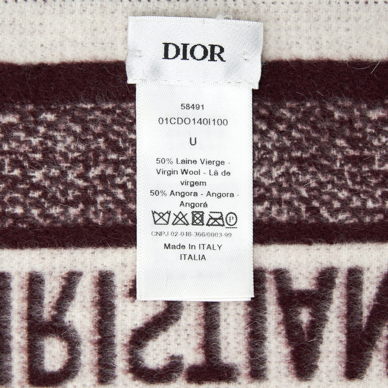 Dior Red Oblique Shawl