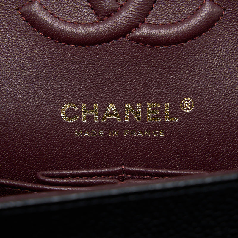 Chanel Small Classic Double Flap Bag Caviar Black GHW (Microchip)