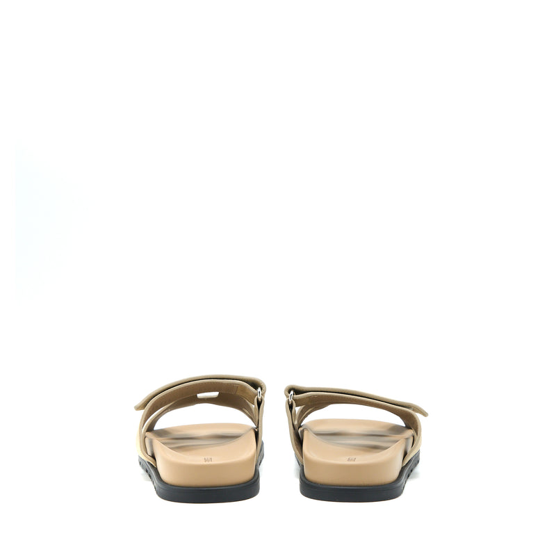 Hermes Size 36 Chypre Sandals Suede Beige