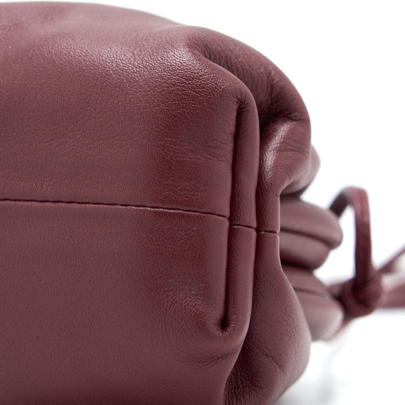 Bottega Veneta Mini Pouch Shoulder Bag in Burgundy