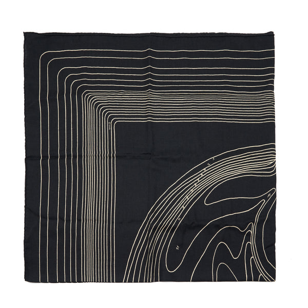 Hermes 140mm Pegase Cashmere And Silk Scarf