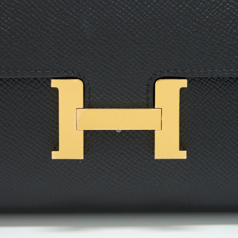 Hermes Constance To Go Epsom Black GHW Stamp U