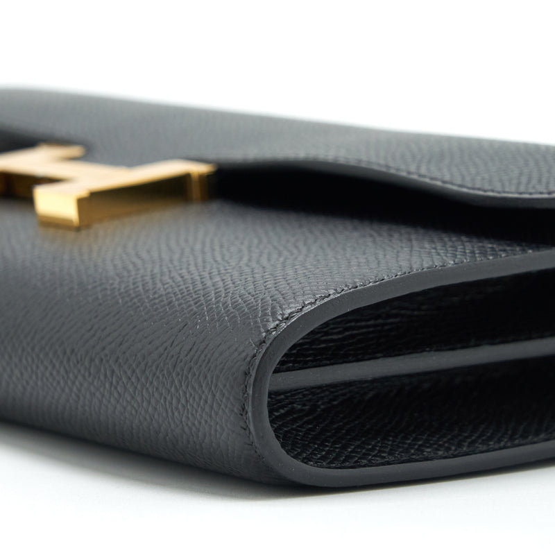 Hermes Constance To Go Epsom Black GHW Stamp U