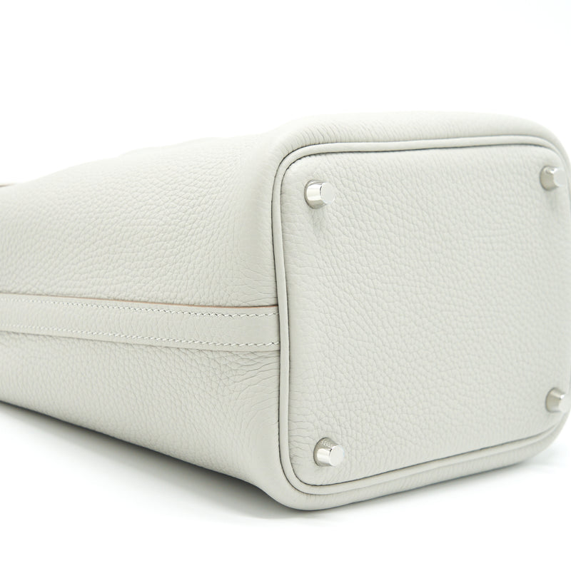 Hermes Picotin 18 Lock Bag Clemence 80 Gris Perle SHW Stamp U
