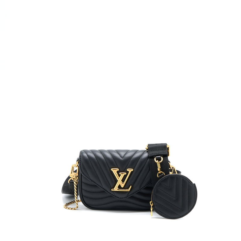 Louis Vuitton Clutch Bag New Wave Multi Black in Calfskin with Gold-tone -  GB
