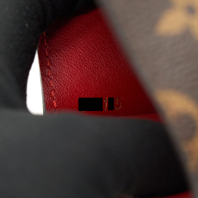 Louis Vuitton Brown/Red Monogram Cerise Canvas Bow Slide Mules Sandals Size  37 Louis Vuitton