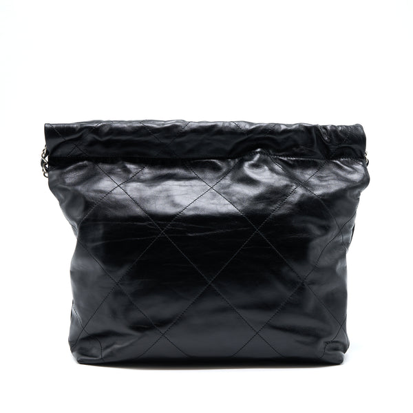 Chanel Small 22 Bag Calfskin Black SHW(Microchip)